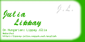 julia lippay business card
